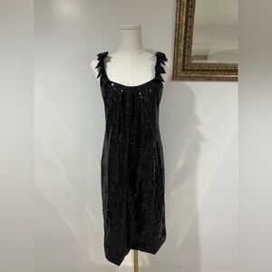 Poleci Sequin and Bow Dress